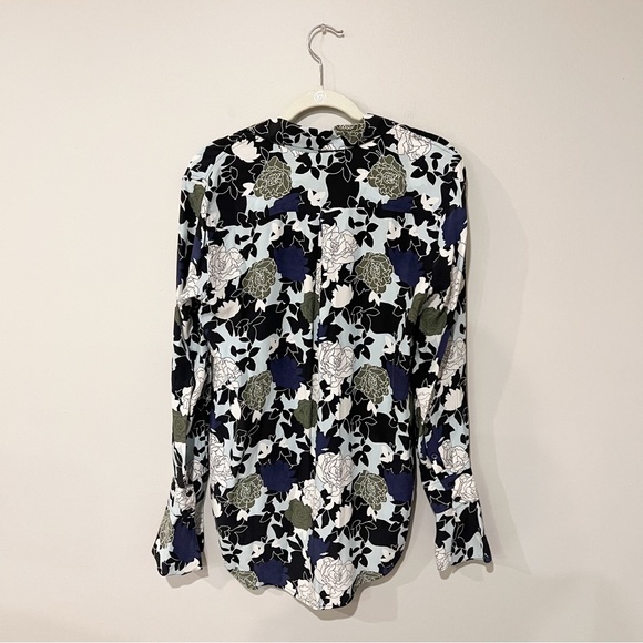 Equipment Daphne Button Down Blouse In Cool Breeze Multi - Picture 8 of 10